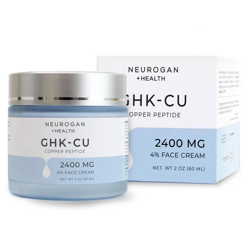 Vista 11 de Neurogan GHK-Cu Copper Peptide Face Cream 4% de péptidos para firmeza de la piel e hidratación profunda Hidratante facial diario con 2400 mg