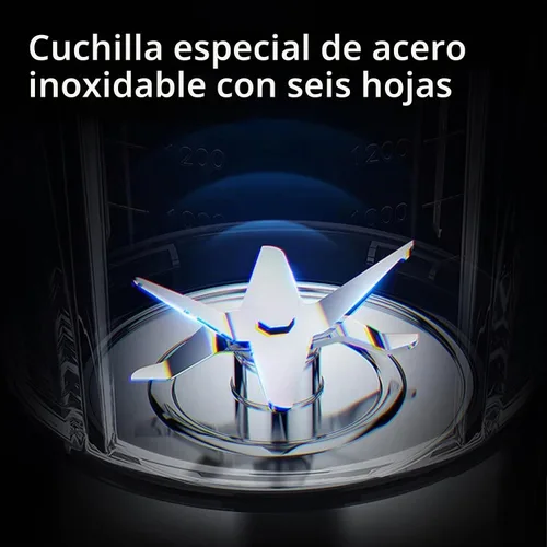 Vista 7 de Licuadora profesional resistente, licuadora de barra de grado comercial de pico de 2200 W con recipiente de 70 onzas para batidos, batidos