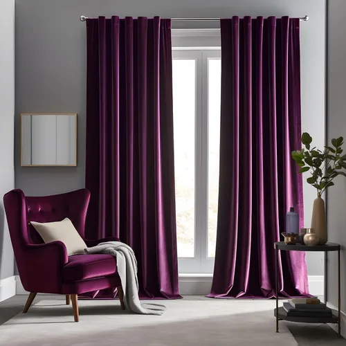 Vista 47 de Cortinas opacas de terciopelo negro para sala de estar, 52 pulgadas de ancho x 63 pulgadas de largo, cortinas opacas de lujo para dormitorio