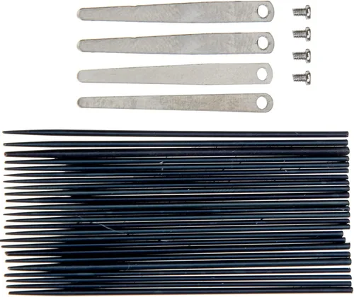 Vista 5 de Kits de reparación de saxofón Partes de instrumentos musicales de viento con rodillos, tuerca, tornillos de cola de rata, tornillos de cabeza