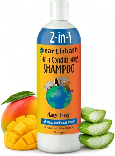 Vista 7 de earthbath todos los Pet Champú naturales, Paquete de 2, paquete de de 2, Mango Tango Cruelty Free Dog Shampoo and Conditioner, Made in USA, Gentle