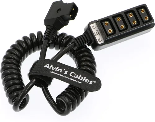 Vista 7 de Alvin's Cables D-tap - Cable divisor Dtap macho a 4 puertos hembra macho a 4 puertos hembra Splitter Hub Cable de alimentación para ARRI RED Teradek