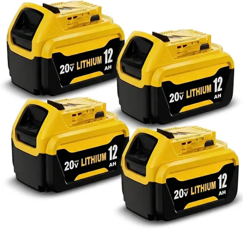 Vista 8 de 2 Pack 12000mAh Replacement for Dewalt 20V MAX Battery Lithium ion and DCB102 Charger Combo Compatible with 20V Battery Lithium DCB207 DCB206 DCB204