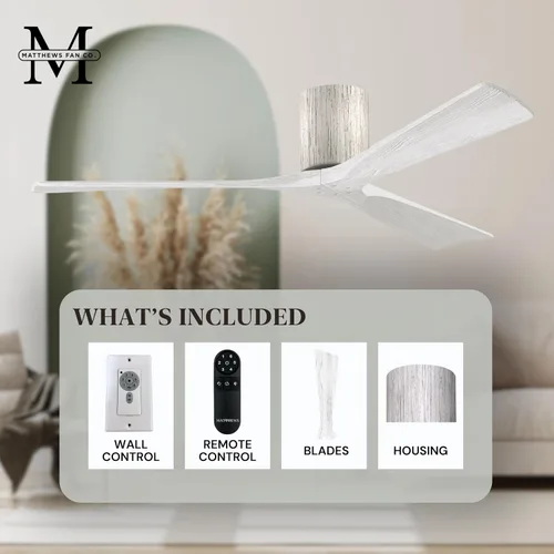 Vista 7 de Matthews Fan IR3H Parent Madera de granero/blanco mate