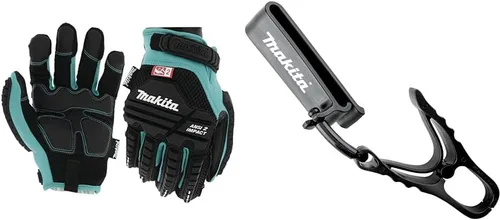 Vista 8 de Makita Guantes de demolición unisex con clasificación de impacto T 04276 Advanced ANSI 2