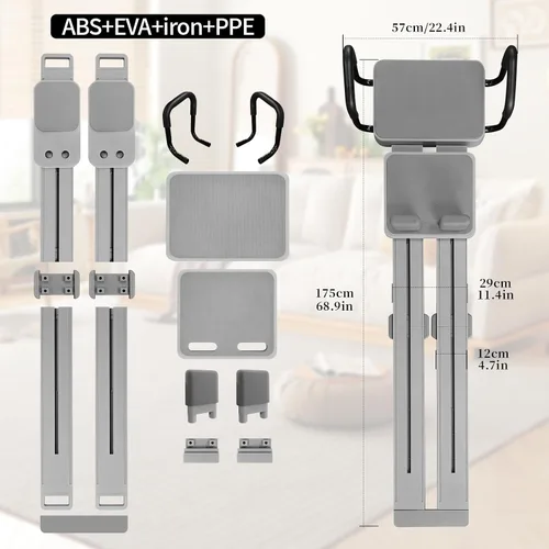 Vista 6 de Reformer de pilates plegable para el hogar 2025 Reformador de yoga: Máquina modular todo en uno para pilates, máquina de esquí y entrenamiento
