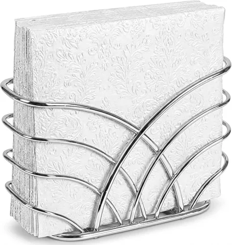 Vista 23 de Bandeja Soporte de Toallas de Invitados de Acrílico para Baño – Soporte Vertical para Toallas de Papel para Toallas de Mano Desechables, Organizador