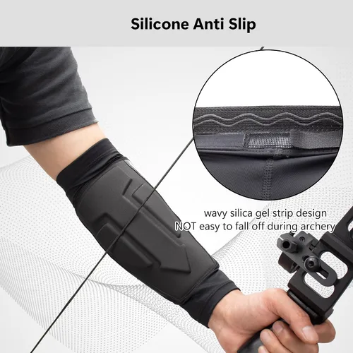 Vista 14 de Protector de brazo de tiro con arco, manga de enfriamiento para brazo con cobertura completa, diseño de antebrazo para mano derecha izquierda