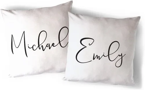 Vista 29 de The Cotton & Canvas Co. Home is Wherever I'm with You - Funda de almohada, funda de cojín, funda de almohada decorativa
