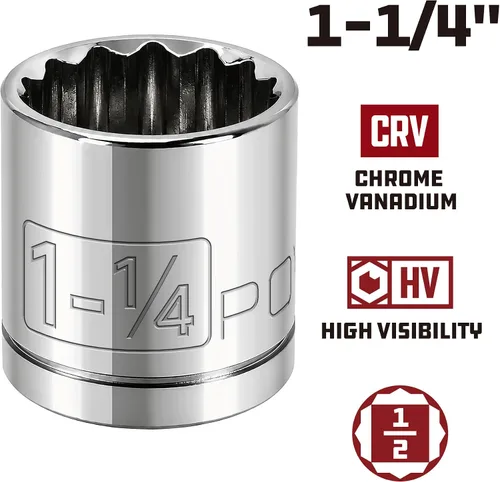 Vista 2 de 642011 1/2" Dr. 1-1/4" 12Pt Socket