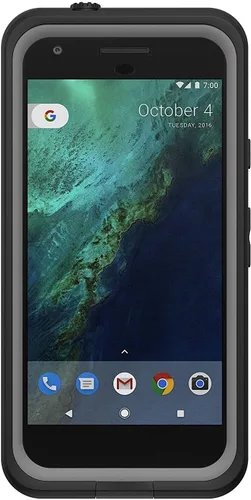 Vista 2 de Lifeproof FRĒ SERIES Funda resistente al agua para Google Pixel (versión de 5" únicamente), color negro/gris oscuro