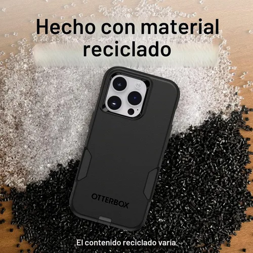 Vista 6 de OtterBox Funda para iPhone 14 Pro Commuter Series, negra, delgada y resistente, apta para bolsillo, con protección de puerto