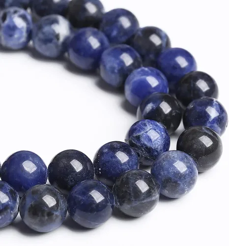 Vista 49 de 60 cuentas sueltas de piedra natural de turquesa africana de 0.236 pulgadas (6 mm) para hacer joyas, pulseras de bricolaje