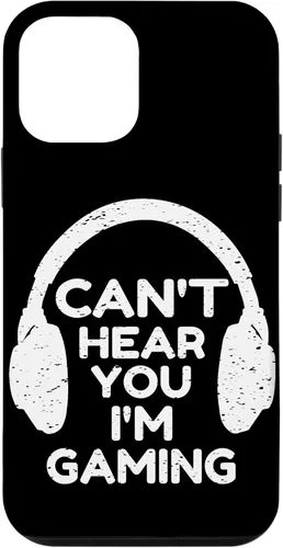 Vista 16 de Gaming Phone Case Gamer Gift Funny Cant Hear You I'm Gaming Case for iPhone 17