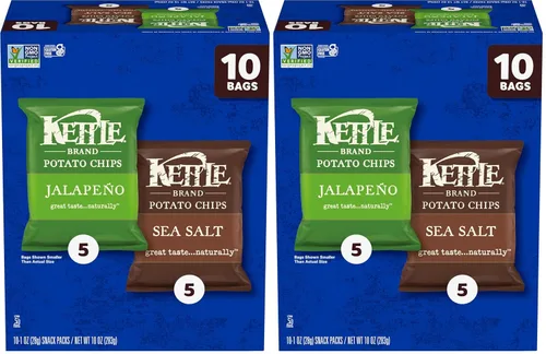 Vista 40 de Kettle Brand Papas Fritas, Backyard Barbeque Kettle Chips, Bolsa de Aperitivos, 1.5 Oz
