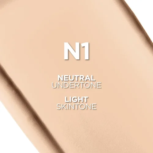Vista 161 de L'Oreal Paris True Match - Base líquida supermezclable, maquillaje de base líquida de cobertura media, C0.5, ligero, 1 onza líquida