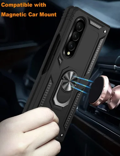 Vista 7 de IKAZZ Funda protectora a prueba de golpes para Galaxy Z Fold 3, grado