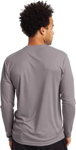 Vista 3 de Hanes Men's Long-Sleeve Pack, Cool Dri Moisture-Wicking T-Shirts, Performance Tee, 2-Pack
