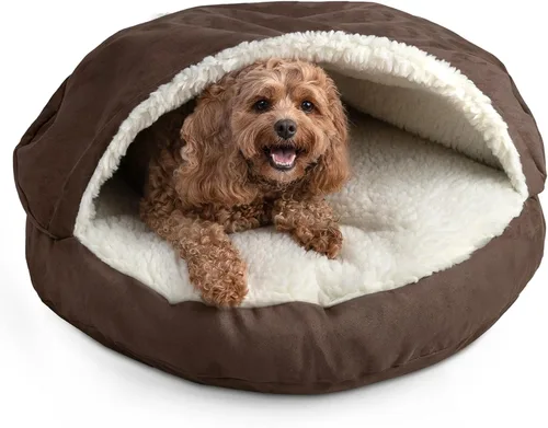 Vista 57 de Snoozer Cama de lujo de microsuede acogedora estilo cueva para mascotas, pequeña, antracita For small sized pets, Removable washable cover