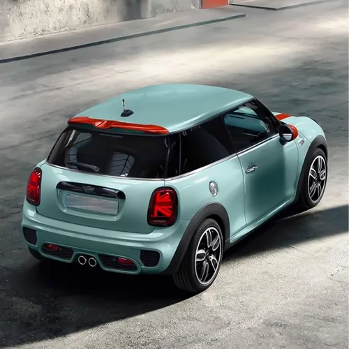 Vista 8 de x xotic tech Antena corta para automóvil con bandera de Union Jack compatible con Mini Cooper todos los modelos de 3 pulgadas (negro/gris)