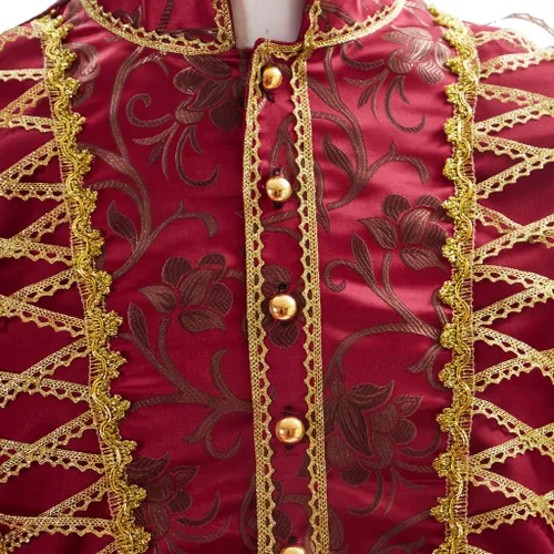 Vista 6 de COUCOU Age Victorian Costume Men Rococo Costume Suit Jacket Vest Prince Cosplay Halloween