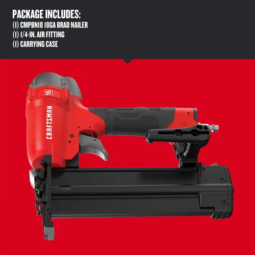 Vista 3 de CRAFTSMAN Brad Nailer, 18GA, pistola de clavos neumática (CMPBN18K)
