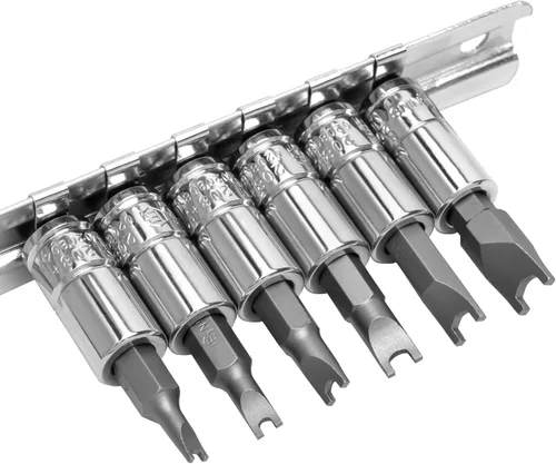 Vista 3 de Genius Tools Juego de llaves de vaso de 6 piezas de 1/4" Dr. Spanner BS-206S