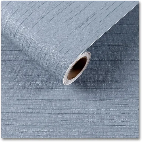 Vista 13 de CRE8TIVE Papel Tapiz Negro de Tela de Hierba Despegar y Pegar Texturizado Tela de Lino Tejido Negro Papel de Contacto para Paredes Autoadhesivo