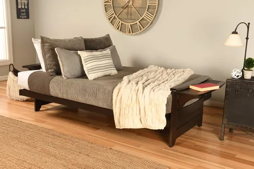 Vista 6 de Phoenix - Sofá futón en acabado espresso con colchón canadiense, marrón, matrimonial, 760777 Canadá