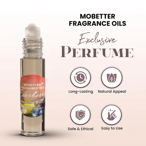 Vista 2 de MOBETTER FRAGRANCE OILS Perfume Pearberry Aceite Corporal Rollo 1/3 oz en Botella de Vidrio