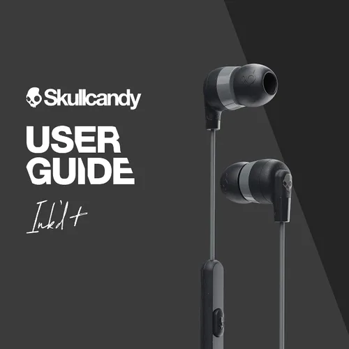 Vista 7 de Auriculares con cable Skullcandy Ink’d+ con conector AUX de 3.5mm, ajuste con aislamiento de ruido, micrófono en línea y control de llamadas