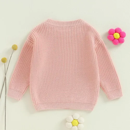Vista 45 de VISGOGO Suéter a juego para hermanitas grandes y pequeñas, ropa de una sola pieza