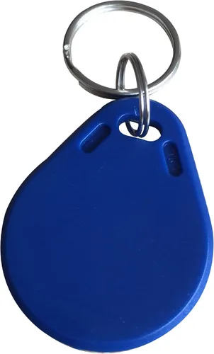 Vista 2 de YARONGTECH Llave rfid 13.56mhz fob ISO14443A color azul paquete de 100