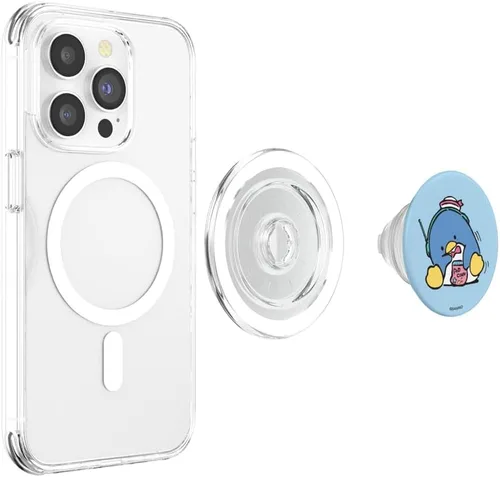 Vista 3 de Sanrio Tuxedosam Snacks and Music PopSockets PopGrip: agarre intercambiable para teléfonos y tabletas PopSockets MagSafe PopGrip para iPhone