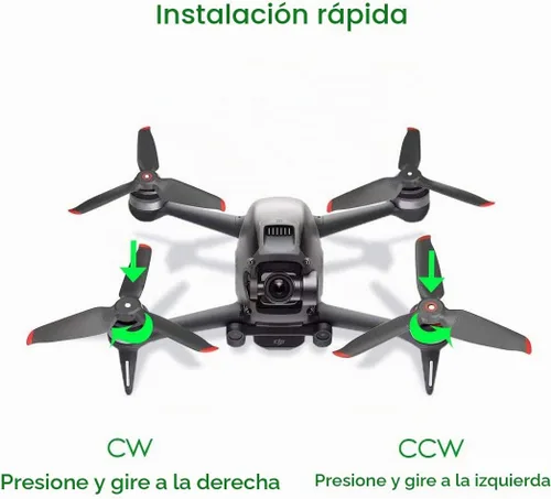 Vista 4 de 8 piezas de repuesto de hélices para DJI FPV - Accesorios ligeros