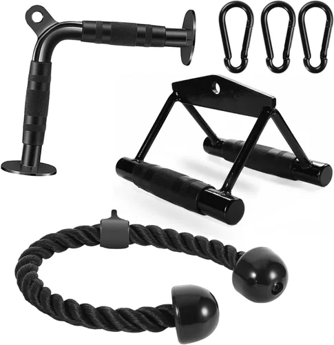 Vista 8 de Solid Cable Machine Attachment, Cable Attachments for Gym, Gym Cable Attachments, Cable Machine Attachments Set