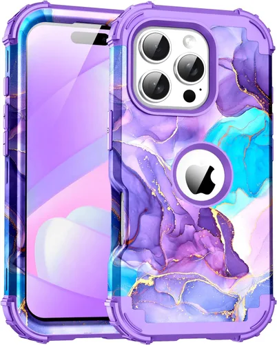Vista 9 de Funda para iPhone Air, tres capas de alta resistencia a prueba de golpes, híbrida de plástico duro, funda protectora de goma de silicona suave