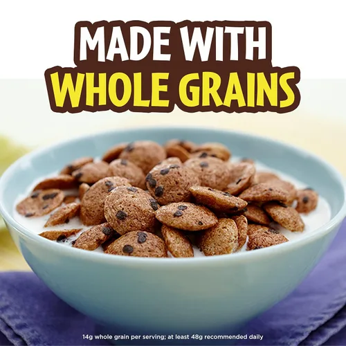 Vista 4 de Cookie Crisp, Cereal para desayuno, sabor a galletas con chispas de chocolate, 10.6 onzas (paquete de 12)