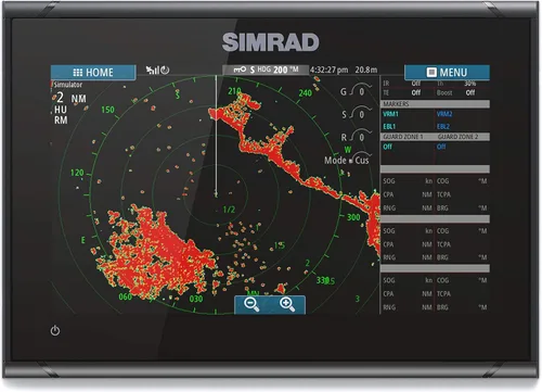 Vista 5 de Simrad GO9 XSE - plotter (sin transductor) con tarjeta de diagrama C-MAP Discover,000-13210-002