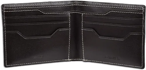 Vista 2 de Calvin Klein Cartera plegable minimalista RFID de cuero para hombre