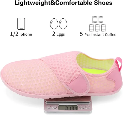 Vista 7 de Lisdwde Zapatos de agua antideslizantes para hombre y mujer, zapatos de natación, deportes de playa, secado rápido, zapatos de calcetín para mujeres
