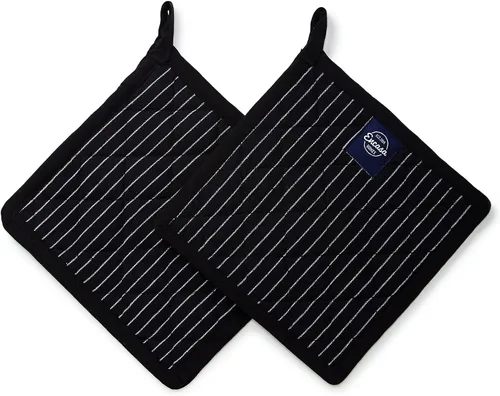 Vista 18 de Encasa XO Soportes para ollas, almohadillas acolchadas para cocina, 8 x 8 Azul escocés