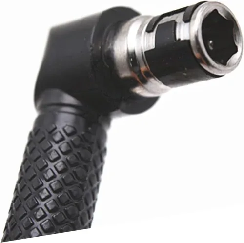 Vista 2 de Angoily Enchufe de doble cabeza 3 unids mango adaptador derecho de doble cabeza en forma de L Destornillador de extensión hexagonal Grado Llave