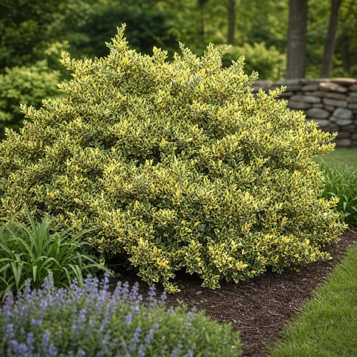 Vista 2 de Ligustrum Japonicum Jack Frost Privet - 3 plantas vivas - Seto de hoja perenne abigarrado