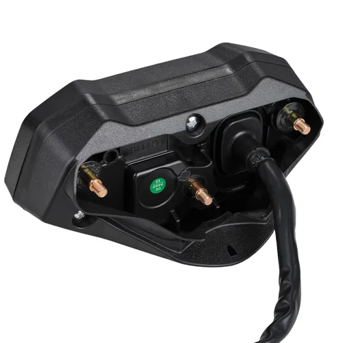 Vista 6 de Tacómetro de velocímetro digital universal para motocicleta, odómetro digital ajustable para 7 colores, compatible con todas las motocicletas con DC
