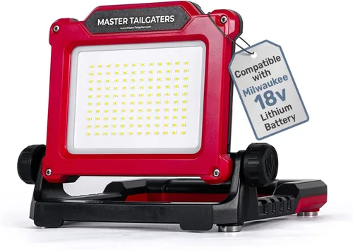 Vista 10 de Master Tailgaters FLUD 4000 Luz de Trabajo LED de Inundación Compatible con Baterías Black & Decker, Porter Cable, Stanley 18v-20v