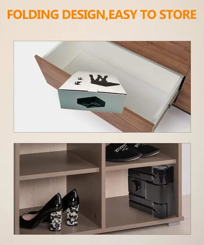 Vista 6 de Secador y Calentador Eléctrico Portátil para Zapatos y Botas con Temporizador, Calentador y Ventilador de Alta Salida, Plegable y con Estante