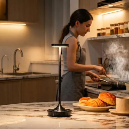 Vista 7 de Lámpara de mesa inalámbrica recargable - Luz de mesa LED operada con batería de 6000mAh - Lámparas de mesa portátiles táctiles regulables