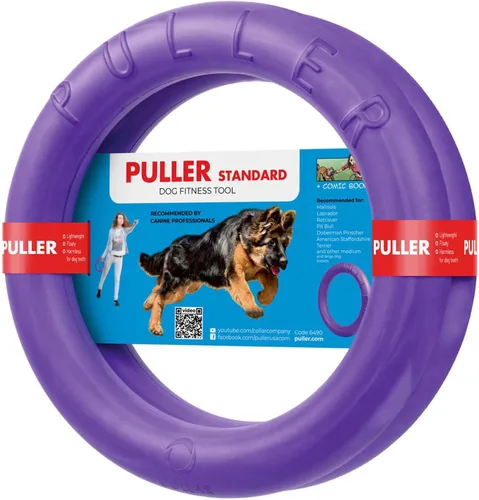 Vista 8 de COLLAR Juguete de Anillo para Exteriores - Búsqueda y Tirón de Guerra para Perros Pequeños, Medianos y Grandes - Bola y Soft Frisbee Alternativo