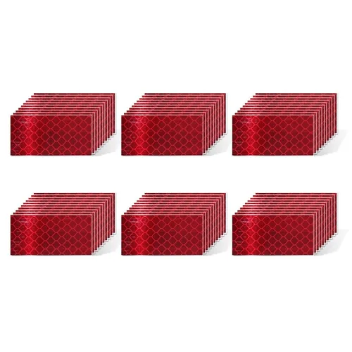 Vista 105 de Pegatinas reflectantes 1 pulgada de diámetro Redondas Reflectoras, Cinta adhesiva impermeable al aire libre de alta visibilidad (80 piezas)